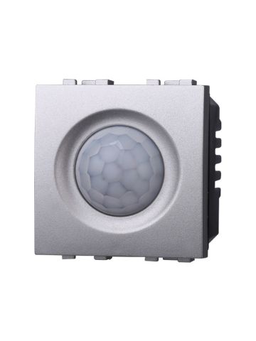 ETTROIT SENSORE DI MOVIMENTO A INFRAROSSI 2 POSTI - SERIE SPACE - GRIGIO (LG1801) Compatibile BTicino Living