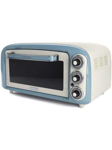 ARIETE FORNO VINTAGE CELESTE (0979/05) - 18L - 3 POSIZIONI COTTURA - TIMER 60 MIN - 1380W