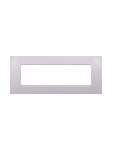 ETTROIT PLACCA IN PLASTICA 7 MODULI - SERIE SPACE - BIANCO (LN89701) Compatibile BTicino Living
