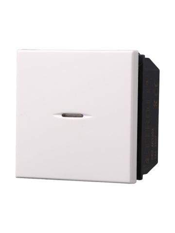 ETTROIT INTERRUTTORE ASSIALE 2 POSTI - SERIE MOON - BIANCO (AB3202) Compatibile BTicino Axolute