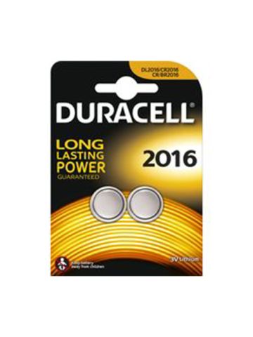 PILE DURACELL LITHIUM CR2016 2Pz