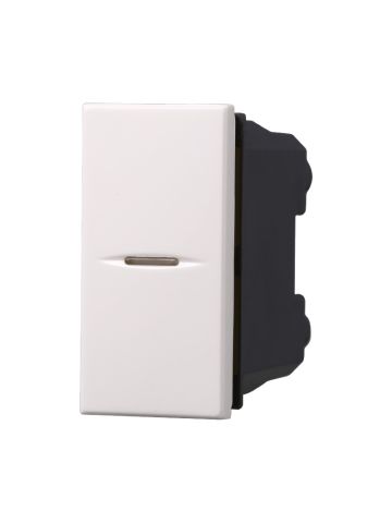 ETTROIT INTERRUTTORE ASSIALE UNIPOLARE - SERIE MOON - BIANCO (AB0501) Compatibile BTicino Axolute