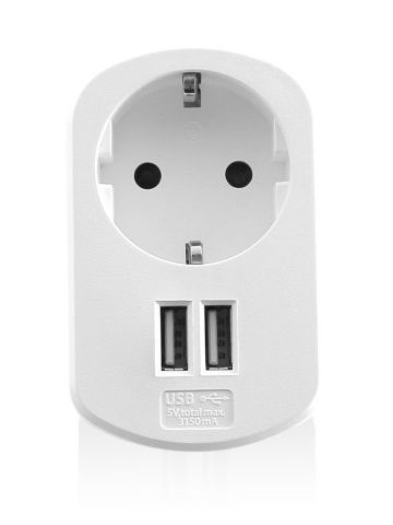 CARICATORE DA CASA 2 PORTE USB 3.1 PAS.