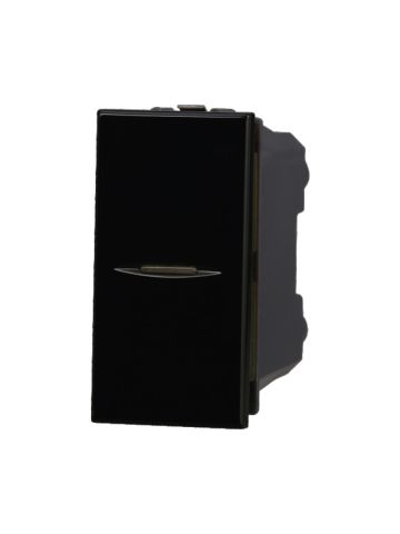 ETTROIT INTERRUTTORE ASSIALE UNIPOLARE - SERIE MOON - NERO (AN0501) Compatibile BTicino Axolute