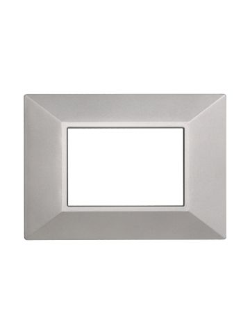 ETTROIT PLACCA SLIM 3 MODULI - SERIE MOON - ACCIAIO BRONZO (AN87310) Compatibile ABB Axolute