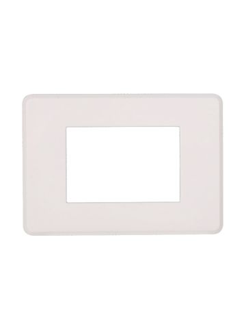 ETTROIT PLACCA SLIM 3 MODULI - SERIE MOON - BIANCO (AN87301) Compatibile ABB Axolute