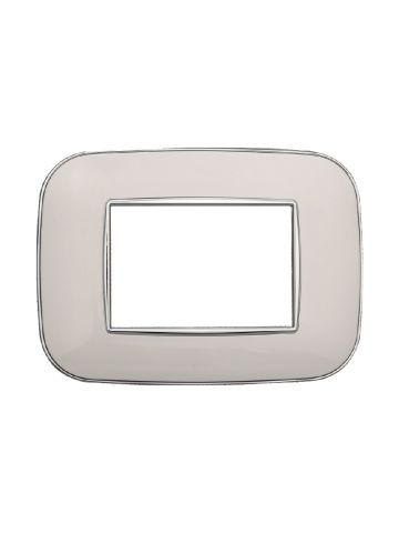 ETTROIT PLACCA ORBIS 3 MODULI - SERIE MOON - BIANCO (AN91301) Compatibile ABB Axolute