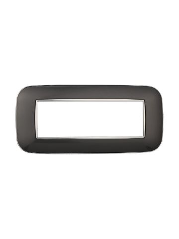 ETTROIT PLACCA ORBIS 6 MODULI - SERIE MOON - ACCIAIO SCURO (AN91607) Compatibile ABB Axolute