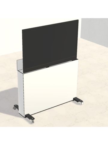 Armadio Display 87,5x160,5xh111cm per monitor 65pollici sollevamento motorizzato A.DSP.M.B