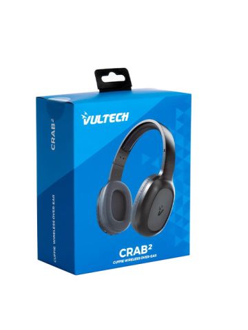 CUFFIA BLUETOOTH 5.3 MIC TYPE-C CRAB2 BK