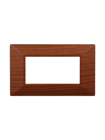 ETTROIT PLACCA PIRAMIDE 4 MODULI - SERIE MOON - NOCE (AN90403) Compatibile ABB Axolute