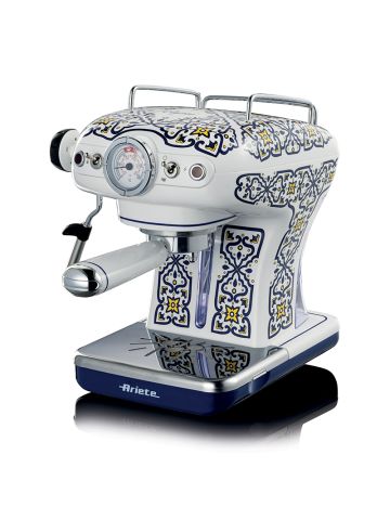 ARIETE CAFFÈ ESPRESSO CAPRI EDITION (1389) - MACCHINA PER CAFFE'' ESPRESSO - POLVERE E CIALDE - 1 O 2 TAZZE - CAPPUCCINATORE - PRESSIONE 15 BAR - 850W