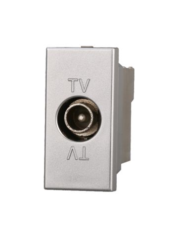 ETTROIT CONNETTORE TV MASCHIO - SERIE MOON - GRIGIO (AG2250) Compatibile ABB Axolute