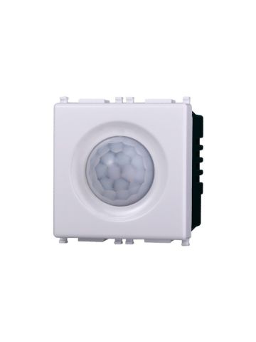 ETTROIT SENSORE DI MOVIMENTO 2 POSTI - SERIE STARLIGHT - BIANCO (EV1801) Compatibile Vimar Plana