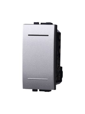 ETTROIT DEVIATORE UNIPOLARE BASCULANTE 16A - SERIE SPACE - GRIGIO (LG0801) Compatibile BTicino Living