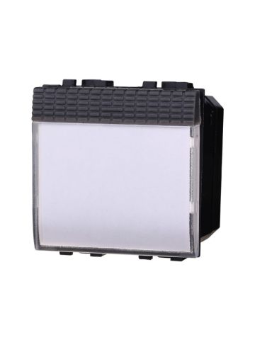 ETTROIT PULSANTE PORTANOME - SERIE SPACE - NERO (LN1901) Compatibile BTicino Living