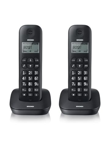BRONDI GALA TWIN (NERO) - TELEFONO CORDLESS DOPPIO