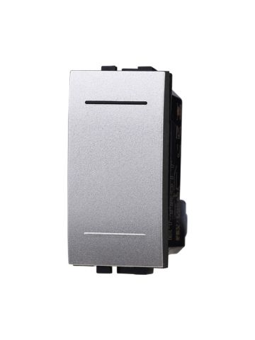 ETTROIT PULSANTE BASCULANTE UNIPOLARE 16A - SERIE SPACE - GRIGIO (LG1001) Compatibile BTicino Living