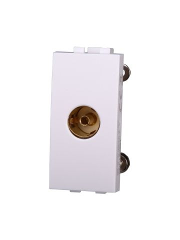 ETTROIT CONNETTORE TV FEMMINA - SERIE SPACE - BIANCO (LB2251) Compatibile BTicino Living