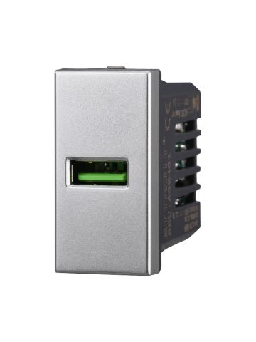 ETTROIT PRESA USB (USB-A) - SERIE MOON - GRIGIO (AG2401) Compatibile ABB Axolute