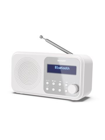 SHARP DR-P420(WH) - RADIO DIGITALE PORTATILE - DAB/DAB+ - LCD MONOCROMATICO - BLUETOOTH 5.0 - WHITE