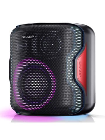 SHARP PS-921(BK) - SPEAKER BLUETOOTH PORTATILE TWS - 130W - FLAC - IPX5 - GIOCO LUCE LED RGB - NERO