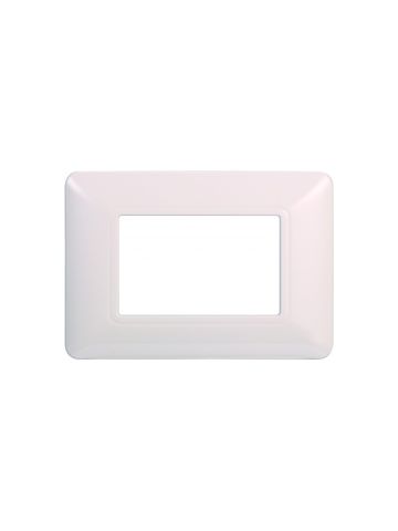 ETTROIT PLACCA IN PLASTICA 3 MODULI - SERIE SOLAR - BIANCO (MT83301) Compatibile BTicino Matix