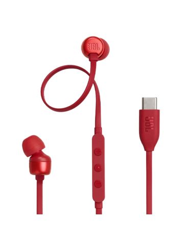 JBL TUNE 310C RED - AURICOLARI IN-EAR TYPE-C
