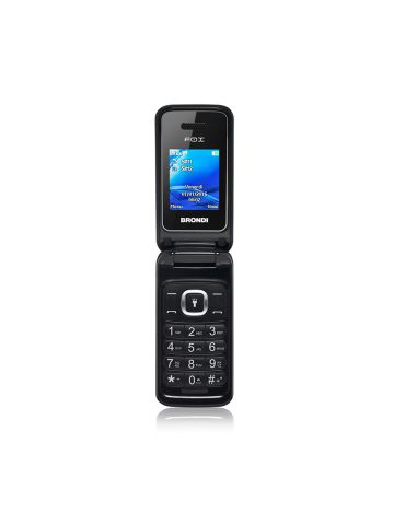 BRONDI FOX (NERO) - TELEFONO CELLULARE PER ANZIANI - TORCIA