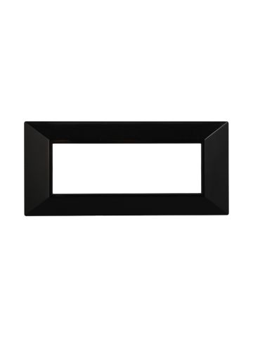 ETTROIT PLACCA PIRAMIDE 6 MODULI - SERIE MOON - NERO (AN90602) Compatibile ABB Axolute