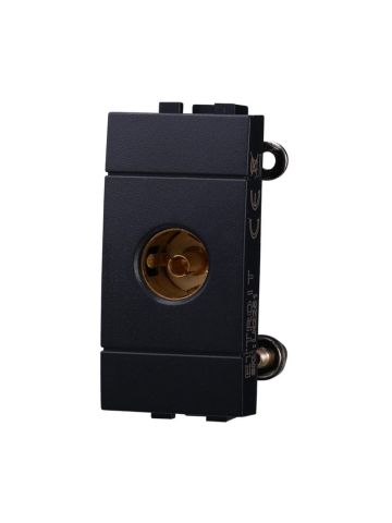 ETTROIT CONNETTORE TV FEMMINA - SERIE SPACE - NERO (LN2251) Compatibile BTicino Living