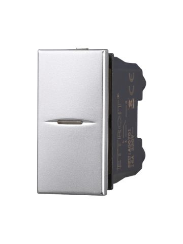 ETTROIT DEVIATORE UNIPOLARE ASSIALE 16A - SERIE MOON - GRIGIO (AG0701) Compatibile BTicino Axolute