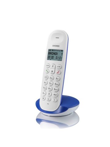 BRONDI LOTUS (BIANCO/BLU) - TELEFONO CORDLESS SINGOLO