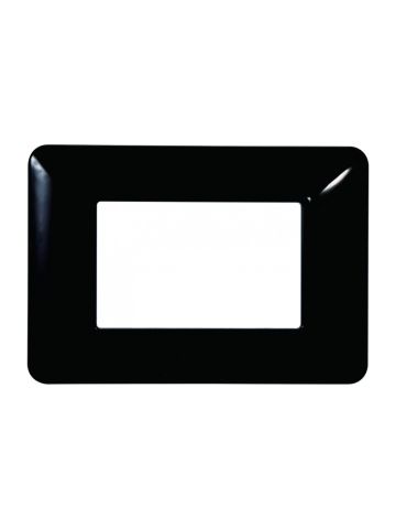 ETTROIT PLACCA IN PLASTICA 3 MODULI - SERIE SOLAR - NERO (MT83302) Compatibile BTicino Matix