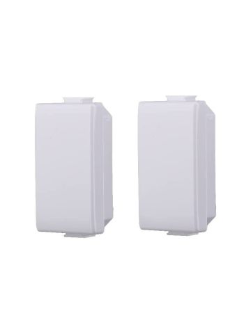 ETTROIT FALSO POLO 1 MODULO (2PZ) - SERIE SOLAR - BIANCO (MT0100) Compatibile BTicino Matix