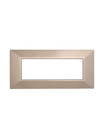 ETTROIT PLACCA PIRAMIDE 6 MODULI - SERIE MOON - BRONZO (AN90610) Compatibile ABB Axolute