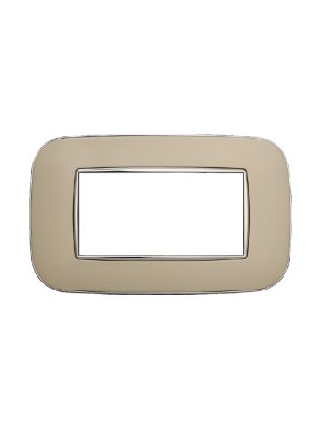 ETTROIT PLACCA ORBIS 4 MODULI - SERIE MOON - SABBIA (AN91409) Compatibile ABB Axolute