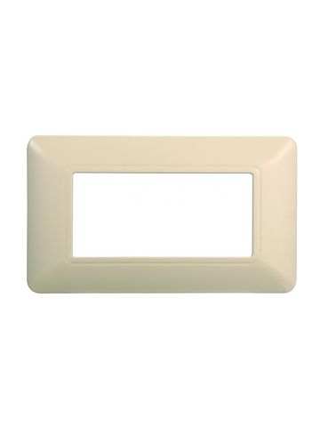 ETTROIT PLACCA IN PLASTICA 4 MODULI - SERIE SOLAR - SABBIA (MT83409) Compatibile BTicino Matix