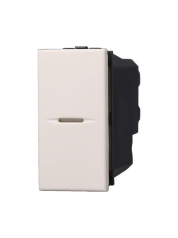 ETTROIT INVERTITORE UNIPOLARE BASCULANTE 16A - SERIE MOON - NERO (AN0901) Compatibile BTicino Axolute