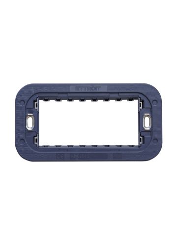 ETTROIT SUPPORTO SLIM 4 MODULI - SERIE MOON (AN0204S) Compatibile ABB Axolute