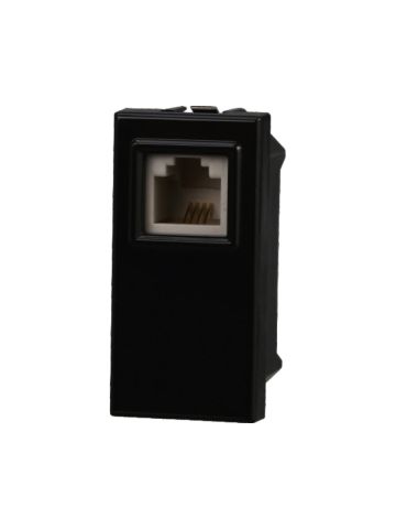 ETTROIT PRESA TELEFONICA RJ11 - SERIE MOON - NERO (AN2354) Compatibile BTicino Axolute