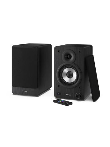 SHARP CP-SS30(BK) - ALTOPARLANTI ATTIVI DA DESKTOP - 60W RMS - CHASSIS LEGNO - BLUETOOTH 5.0 - USB - BLACK