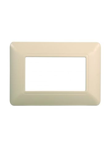 ETTROIT PLACCA IN PLASTICA 3 MODULI - SERIE SOLAR - SABBIA (MT83309) Compatibile BTicino Matix