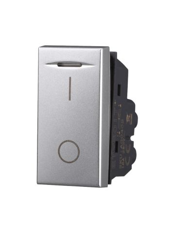 ETTROIT INTERRUTTORE BASCULANTE BIPOLARE 16A - SERIE MOON - GRIGIO (AG0402) Compatibile BTicino Axolute