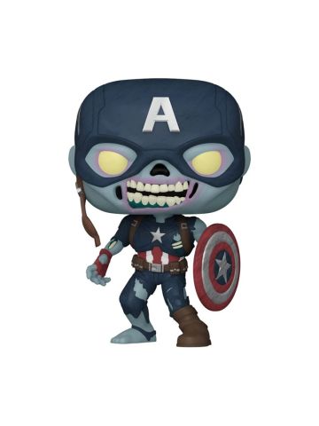 FUNKO POP ZOMBIE CAPTAIN AMERICA (BOBBLE HEAD) (57375) - WHAT IF - MARVEL - NUM. 941