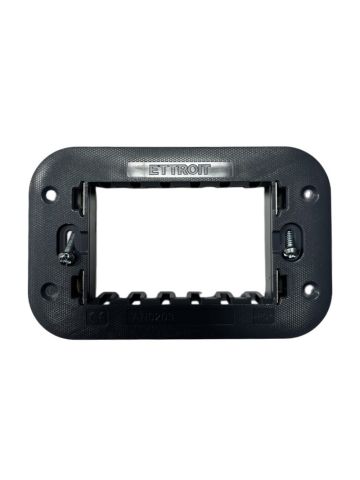 ETTROIT SUPPORTO 3 MODULI - SERIE MOON (AN0203) Compatibile ABB Axolute