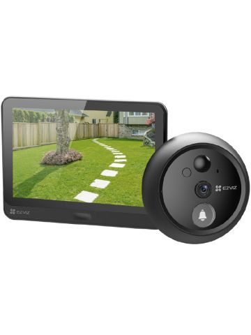 EZVIZ HP4 (BLACK) - VIDEOSPIONCINO SMART - DISPLAY A COLORI 4.3"" FHD  - WIRELESS - VIDEO LIVE